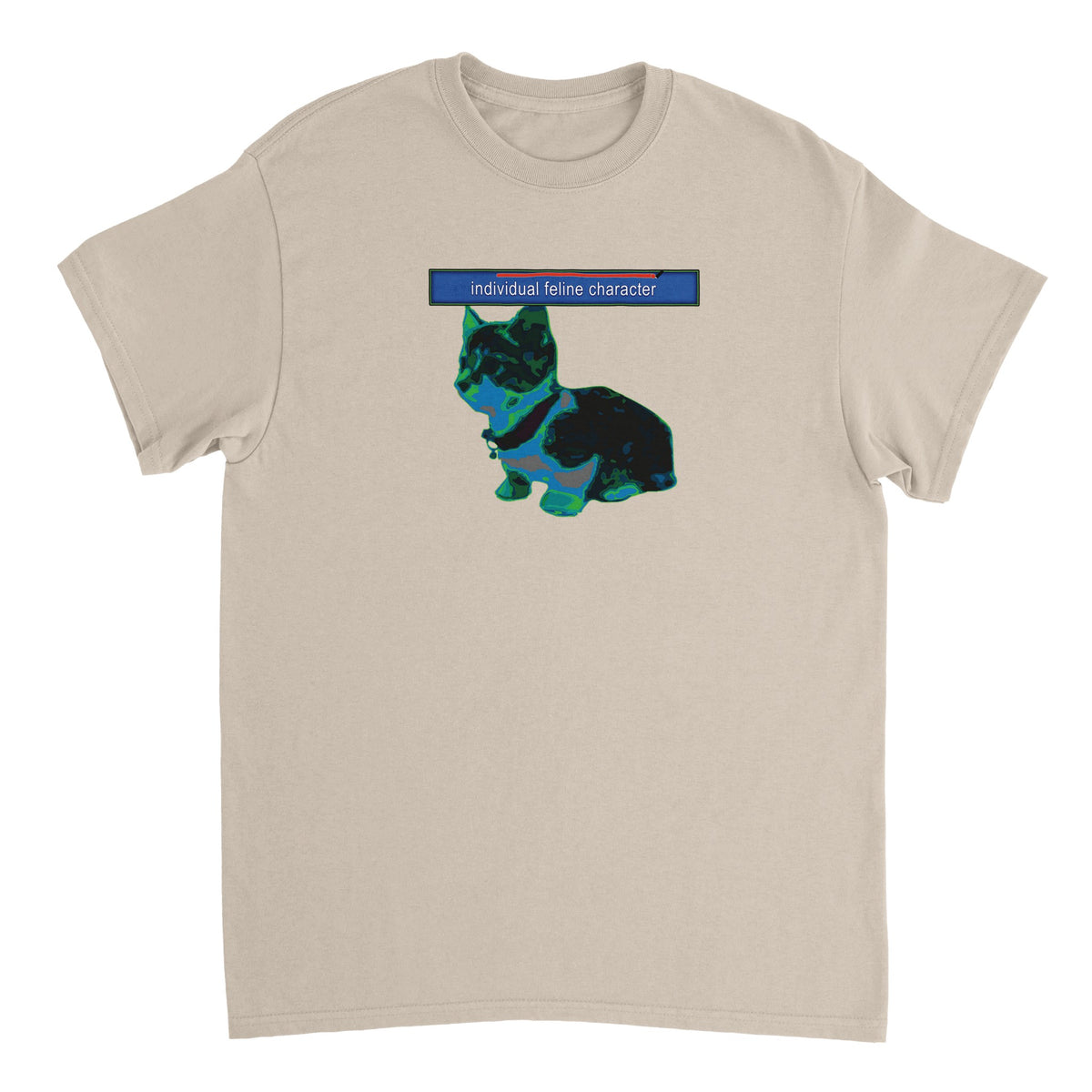 Individual Feline Character Tee sand colorway