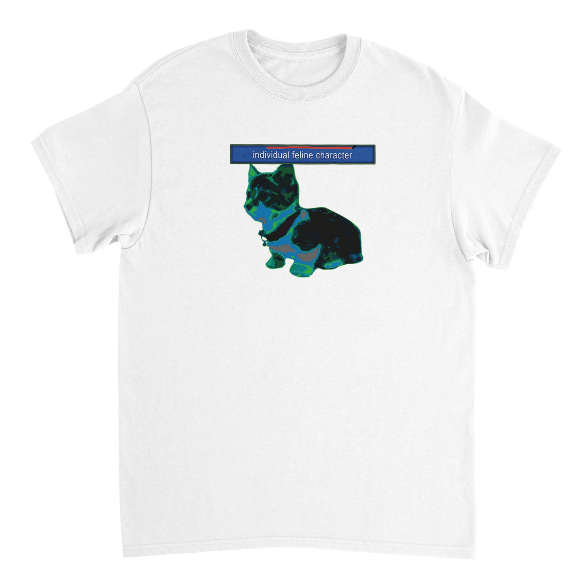 Individual Feline Character Tee white colorway